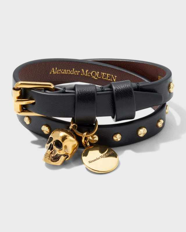 Double-Wrap Leather Bracelet